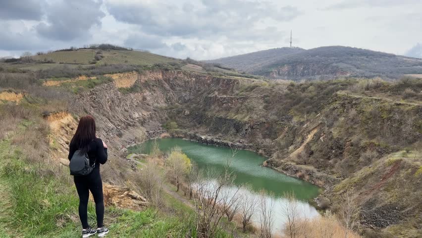 A view of Lake Tarcali Banyato in Hungary