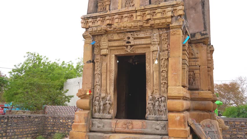 Ancient Hindu Shiv Temple of Gurjara Pratihara era in a village of central India near Gohad Madhya Pradesh