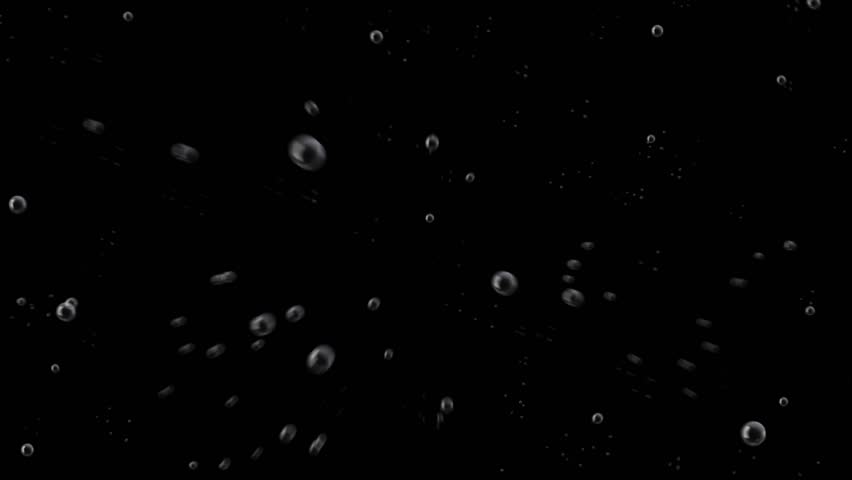 bubble animation, flying up, black screen background Royalty-Free Stock Footage #1102787151