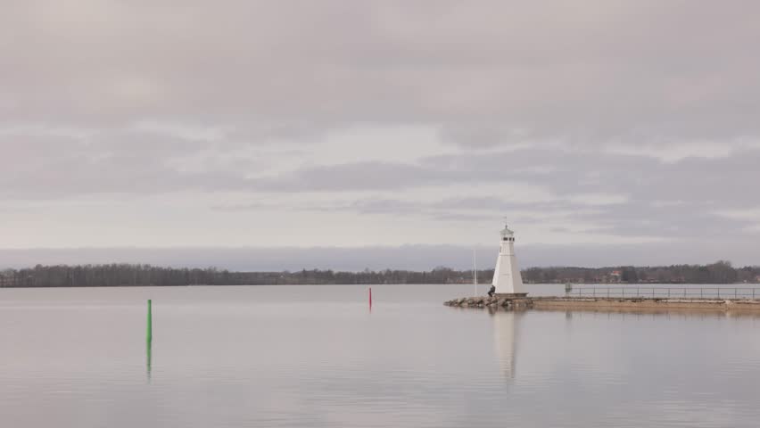 Picturesque View Of Vadstena Lighthouse