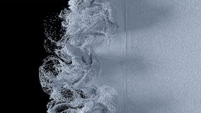 Snow blowing transition reveal on alpha background in 4K - Powered by Shutterstock - Get 15% off with code: PIKWIZARD15