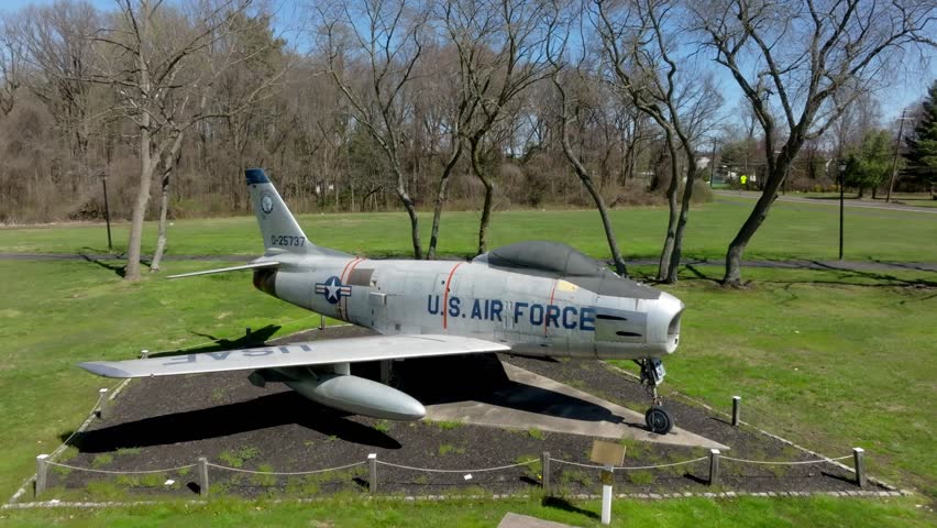 North American F-86H sabrejet,  transonic jet fighter aircraft.