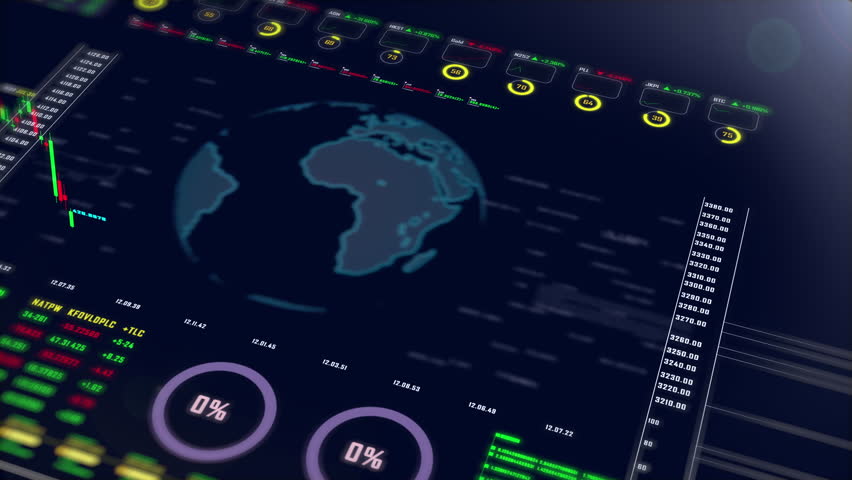 Stock market exchange. Business data number hologram futuristic background. | Shutterstock HD Video #1102824203