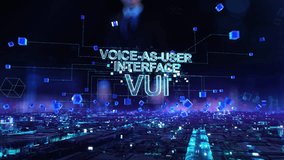 Voice-as-User Interface VUI - businessman working with virtual reality at office. - Powered by Shutterstock - Get 15% off with code: PIKWIZARD15