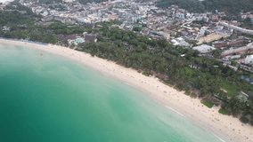 Aerial Footage 4K Video of Kata Beach, Phuket