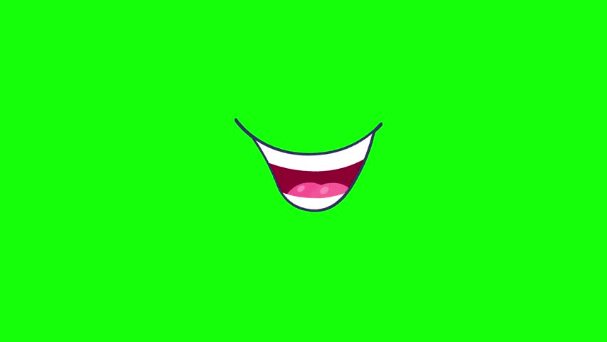 A few positions of cartoon sinhing mouth on green screen. They will bring life to your character design. Alpha channel included. Seamless loop animation. Royalty-Free Stock Footage #1102830243