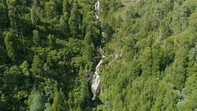 Aerial Drone View of Steavenson Waterfalls in Marysville, Victoria, Australia