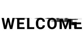 welcome kinetic text lettering title color animation