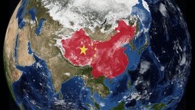 4K Globe Map of China with a flag - Powered by Shutterstock - Get 15% off with code: PIKWIZARD15