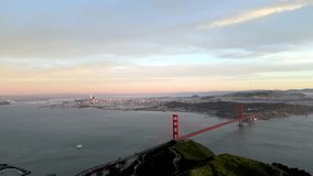 Golden Gate Bridge: A Sunset Symphony from Marin Headlands