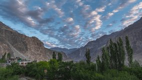 sunrise view of the valley from Turtuk, an almost utopian little hamlet in Ladakh, 2021
Timelapse video 