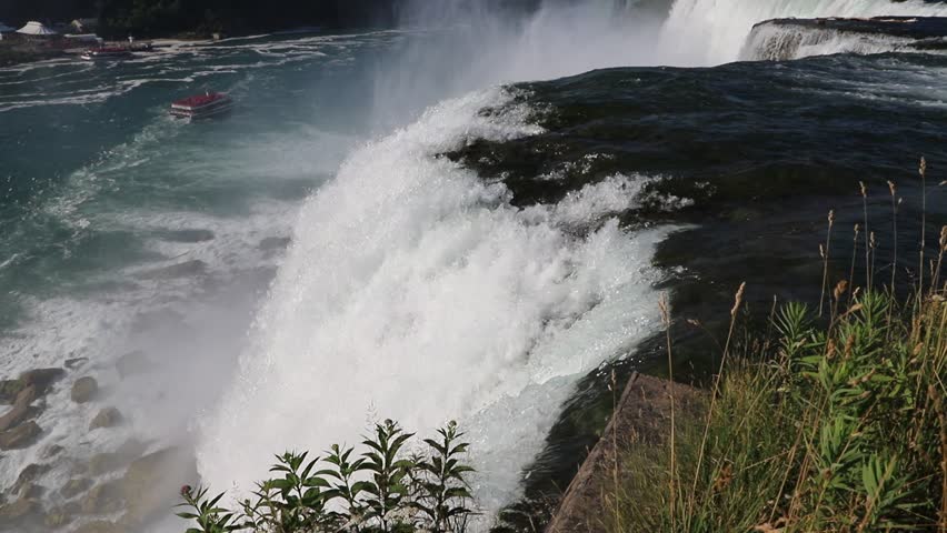 View of American falls at Niagara falls, USA, from the American Side