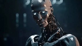 A humanoid robot has been created utilizing counterfeit insights to take after a human being. Creative resource, Video Animation