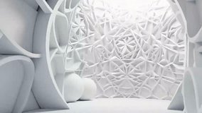 The room has an all-white color shake in with hypothetical plans brightening the dividers, giving it a cutting edge vibe. Creative resource, Video Animation