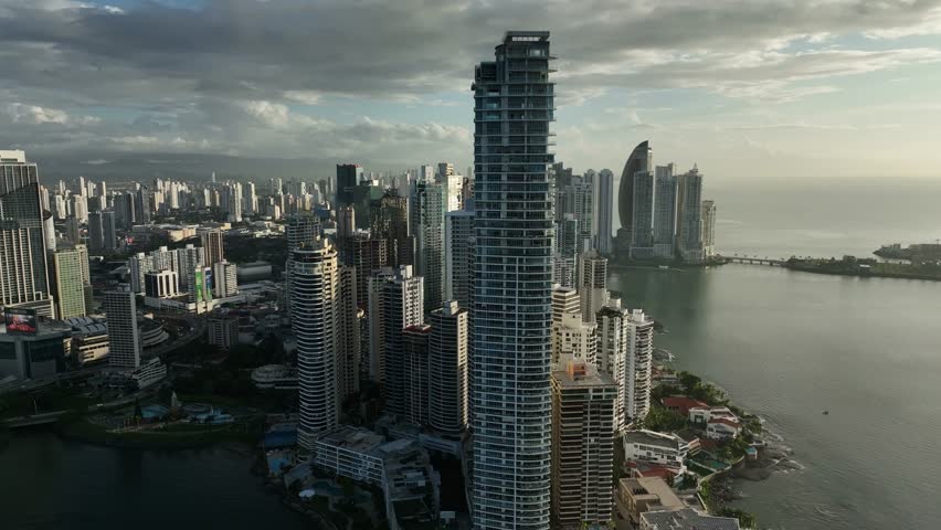 Buildings In Panama City. 4K Resolution