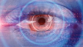 Digital eye with binary codes. Concept of future innovation and AI artificial intelligence technology. Neural network or machine learning background. Metaverse virtual reality concept - Powered by Shutterstock - Get 15% off with code: PIKWIZARD15