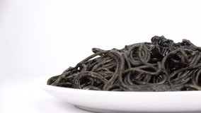 Pasta Squid Ink Spaghetti, Short video clip