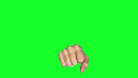 4K Hand Gestures Pack stock video on green screen. Clicking, various swiping and pinching gestures, the heart sign, and more.