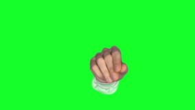 4K Hand Gestures Pack stock video on green screen. Clicking, various swiping and pinching gestures, the heart sign, and more.