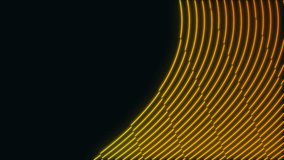 Neon glowing curve lines background seamless loop animation