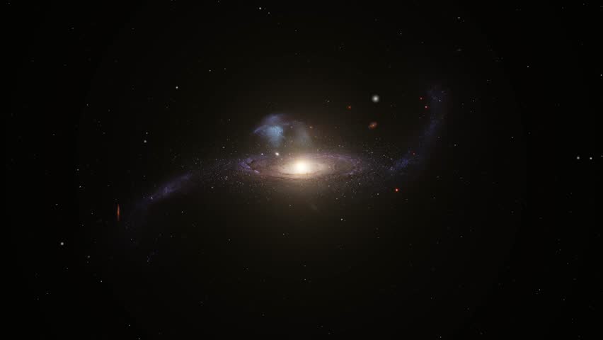 4k The Milky Way galaxy and billions of stars