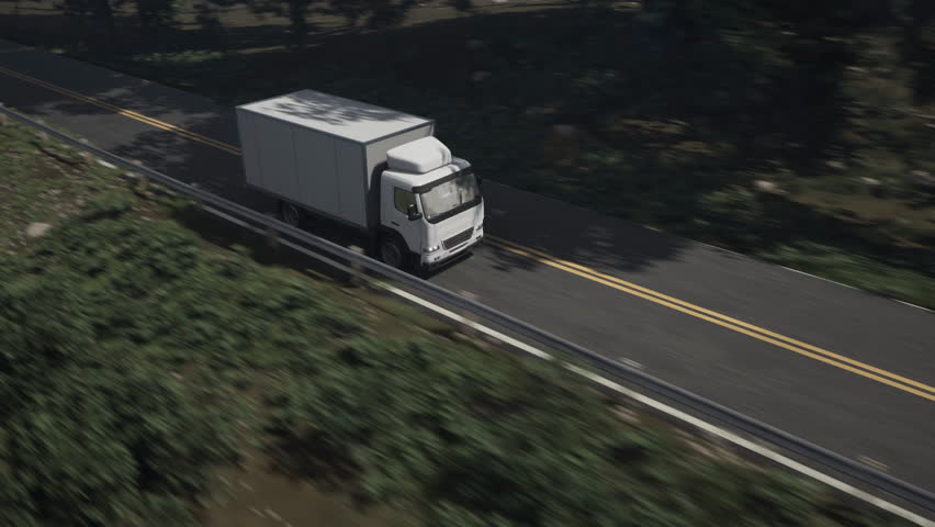 Logistics service deals with the distribution of the manufactured product to the supply chain. Distribution of the goods to city supply chains. Truck carries the items for supply chain distribution. Royalty-Free Stock Footage #1102916825