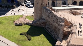 Roman Circus in Tarragona, Catalonia, Spain. High quality 4k footage