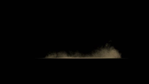 Dust Wave moving on a black background วิดีโอสต็อก