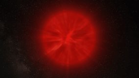 Abstract red fire glow sphere, science background. Digital technology planet structure in space, 4k - Powered by Shutterstock - Get 15% off with code: PIKWIZARD15
