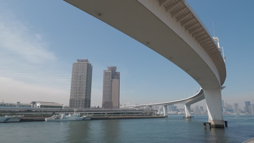 Tokyo Rainbow Bridge Landscape April 2023
