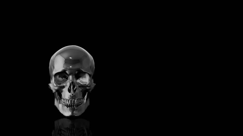 Silver Skull turns on itself animation