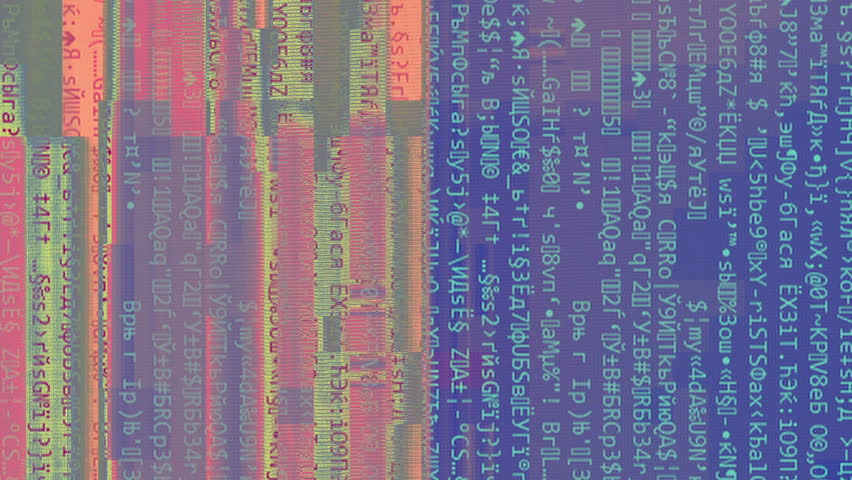 Vertical video. Computer glitch. Program failure. Hacking attack. Blue pink color pixel noise distortion defect on script text abstract background. Royalty-Free Stock Footage #1102960221