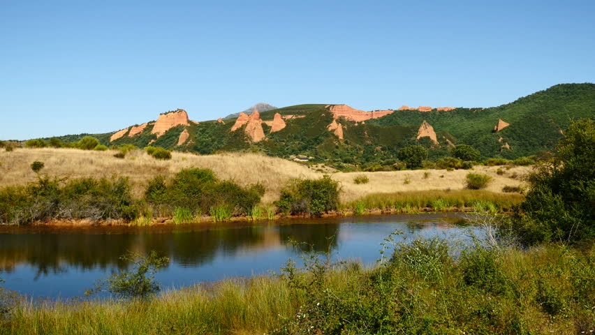 Lagoon in de Medulas, El Bierzo, province of Leon, Castilla y Leon, Spain. Summer 2015.