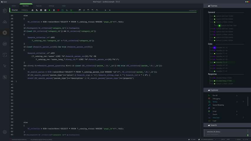 Developer Software Code Mock-up with Generic Programming Language. Dark Interface With Multiple Prompts Running. Night Mode Template for Desktop Computer Displays and Laptop Screens. - Powered by Shutterstock - Get 15% off with code: PIKWIZARD15