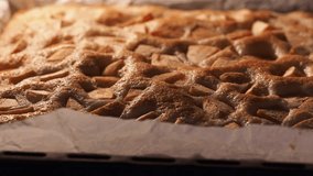 Cake with pears is baked in the oven on a baking sheet - Powered by Shutterstock - Get 15% off with code: PIKWIZARD15