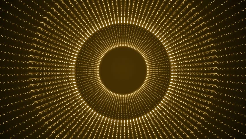 Golden background with rotating circles of lights Royalty-Free Stock Footage #1103010747