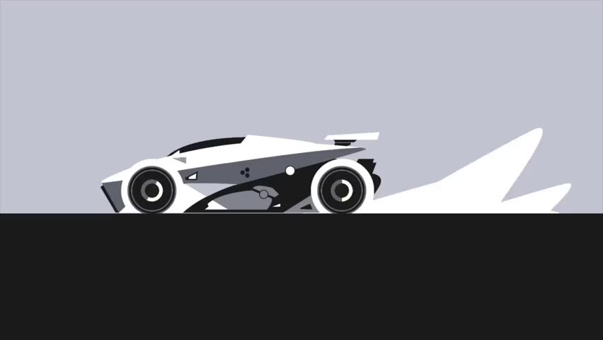 Car Black White Gray Background Animation Loop HD 4K No Sound.mp4 | Shutterstock HD Video #1103015315
