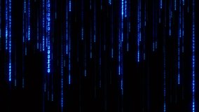 4K abstract loop blurred falling blue neon digital number text matrix style on black background animation.  - Powered by Shutterstock - Get 15% off with code: PIKWIZARD15
