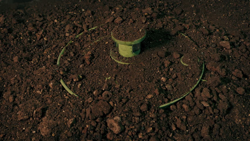 Land Mine Buried In The Ground Royalty-Free Stock Footage #1103046503