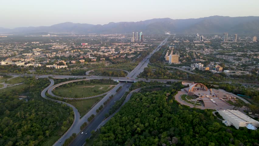 The Best of Islamabad: A Stunning Drone Tour of Pakistan's Capital City Royalty-Free Stock Footage #1103056721