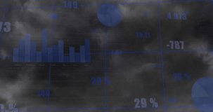 Animation of nft text, statistics and financial data processing. Global cryptocurrency, business, finances, computing and data processing concept digitally generated video. - Powered by Shutterstock - Get 15% off with code: PIKWIZARD15