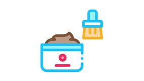Shoe Cream Brush Icon Animation color - Powered by Shutterstock - Get 15% off with code: PIKWIZARD15