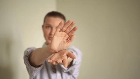 a female potter shows her hands. close-up of her hands. hand dance. real time video. High quality Full HD video recording