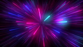 Abstract Neon Space Tunnel. Warp Speed. Light Speed In Hyperspace. Hyperdrive Effect. - Powered by Shutterstock - Get 15% off with code: PIKWIZARD15