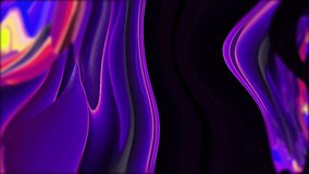 Abstract light trails and streams background, Neon glow purple and blue on dark pattern, Wave motion backdrop, 4K video clip.