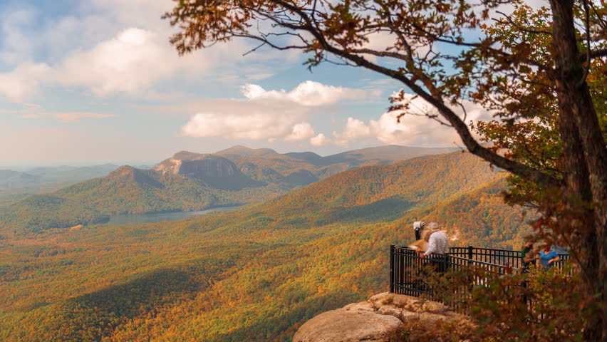 Table Rock State Park, South Carolina, USA landscape in autumn.