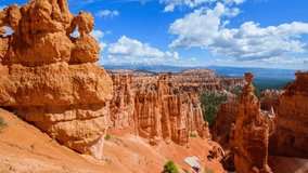 Breathtaking Aerial View of Bryce Canyon National Park Mountain: Drone Shot Video