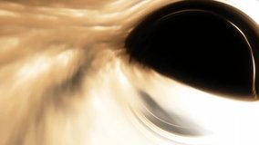 Supermassive black hole. Accretion disk of matter on the event horizon of black hole. Space, light and time are distorted by strong gravity on the event horizon - Powered by Shutterstock - Get 15% off with code: PIKWIZARD15