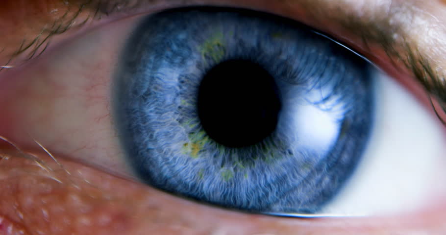 VFX Transition: Camera Moving Through Extreme Close-Up Of Eye Into Animation Of Beautiful Universe in Outerspace With Planets, Stars. Visualization Of Human Nature Complexity or Inner Beauty. Royalty-Free Stock Footage #1103124251