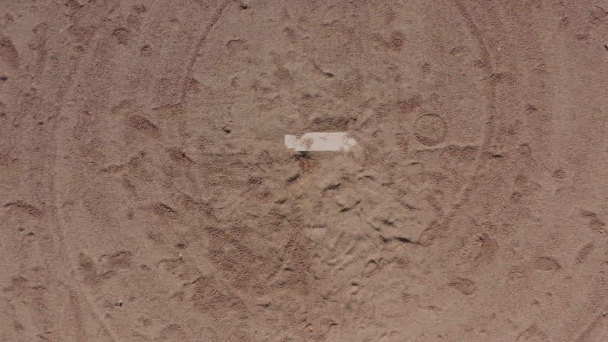 Baseball Field Aerial in Mountain Town
